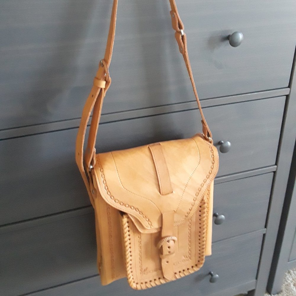 Saddle Bag Messenger Cross-body Handmade Mexico